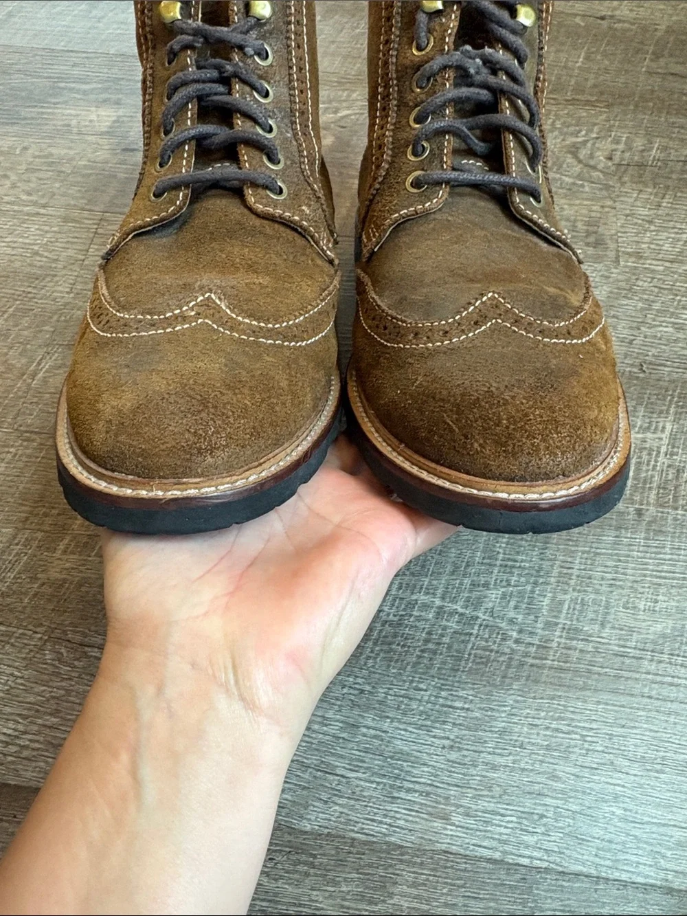 Florsheim Kilbourn Wing Tip Chukka Boot Men's 11.5 Brown Suede
